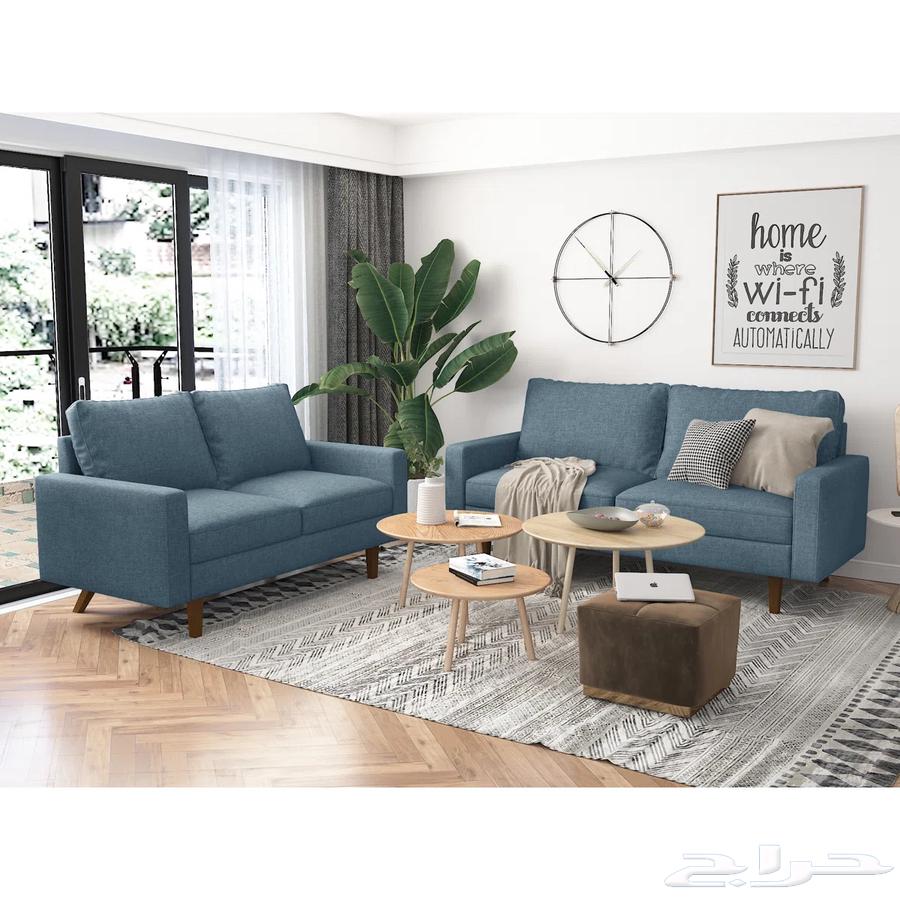 Velvet sofa set consisting of a three-seater and a two-seater, Chinese manufacturing (new)64346117953025110