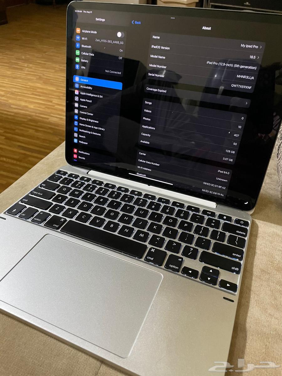 ايباد برو 12.9 انش شريحة 2021 الجيل الخامس iPad Pro64343989226115111