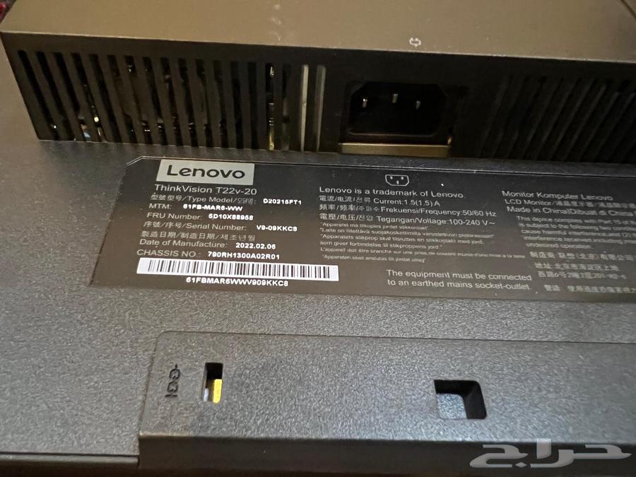 شاشة لينوفو بدون حواف مع كاميرا وسماعة64349110911363113