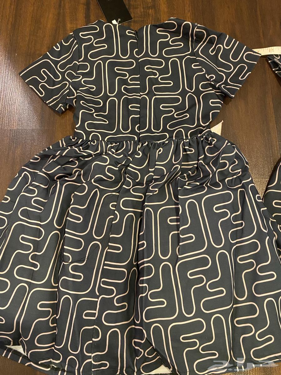 فستان بناتي ماستر كواليتي باللون الاسود والوردي64342067194371114