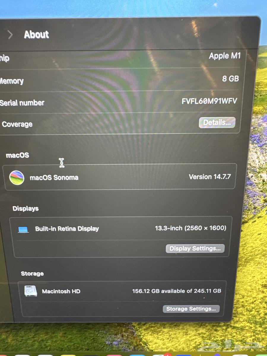 لابتوب ماك بوك M1 202064340750121985113