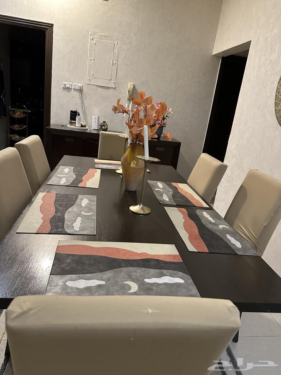 طاوله 6 كراسي مع بوفيه64337045228290110