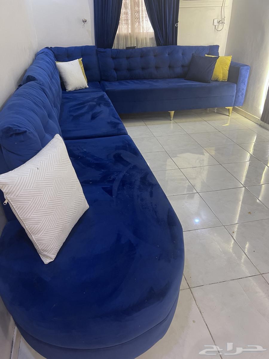 كنب صاله للبيع مع ستاره و شيفون و 6 مخدات64344228350467112