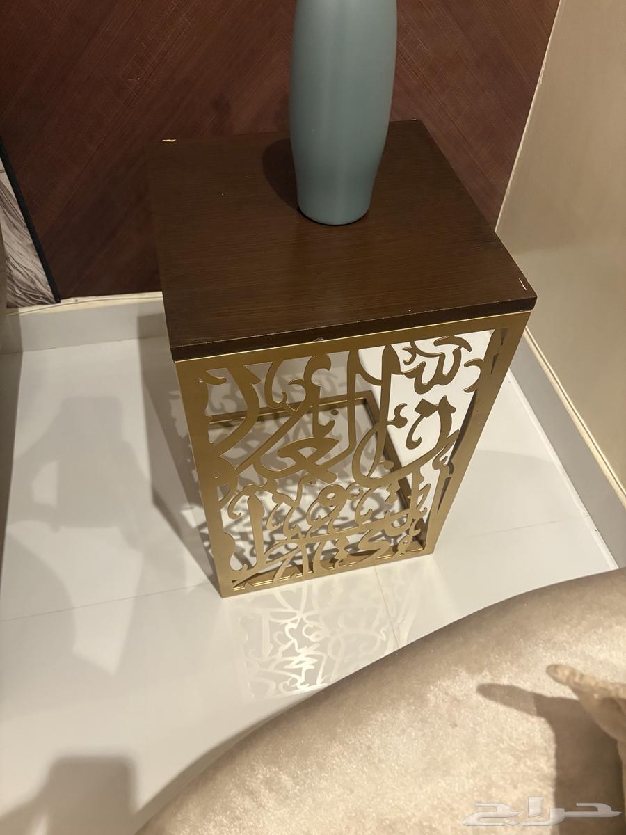 Wooden tables, center table and six service tables64342186369026110