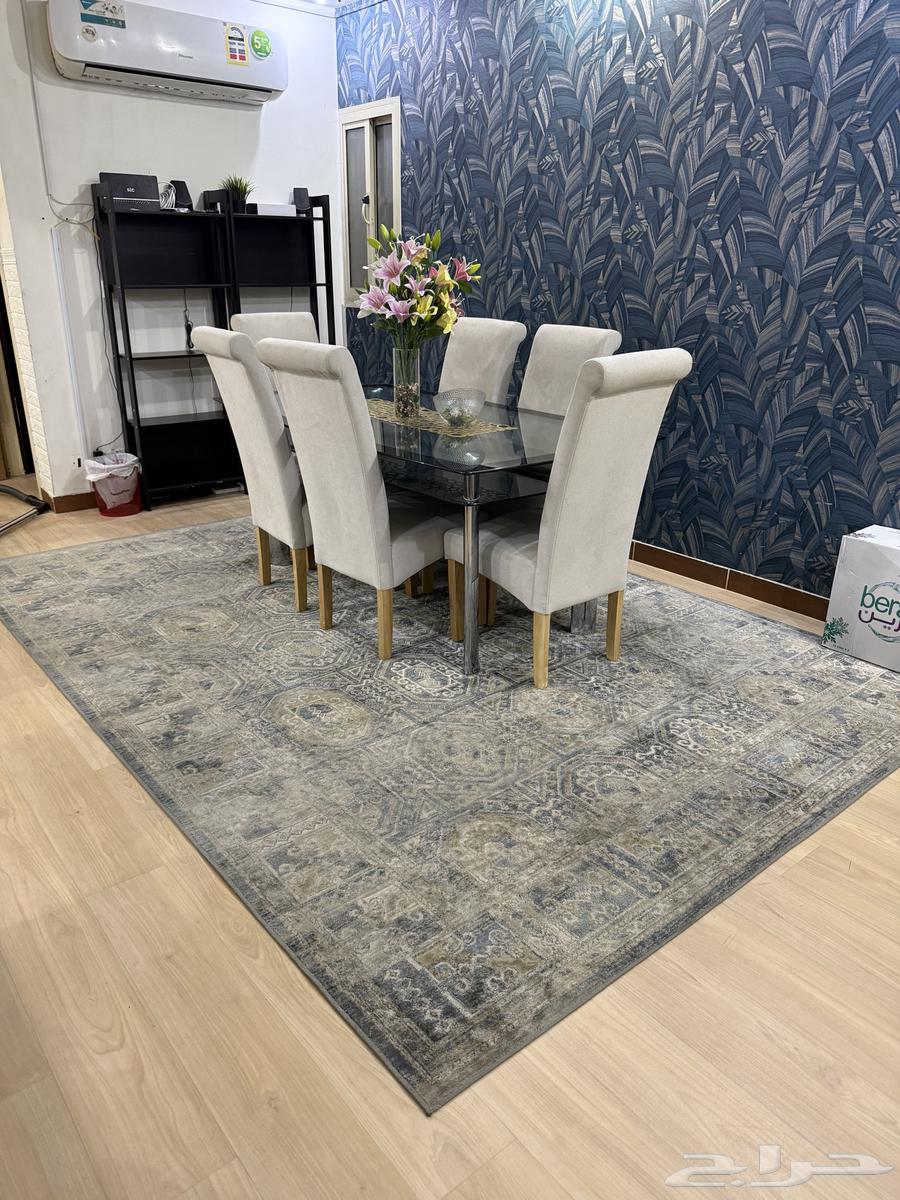 طاولة سفرة من هوم سنتر 6 كراسي هوم بوكس سجادة64343854838273110