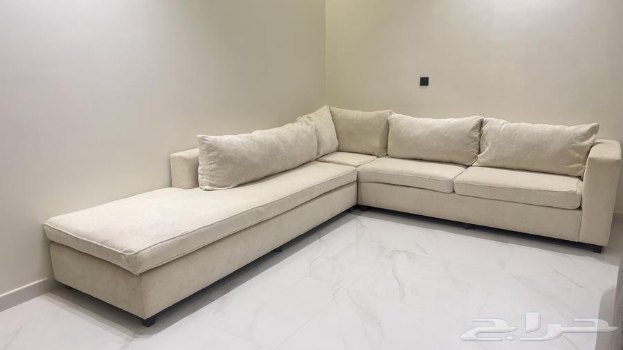 للبيع كنب حرف L وقطعه كنب منفصل64344183766658110