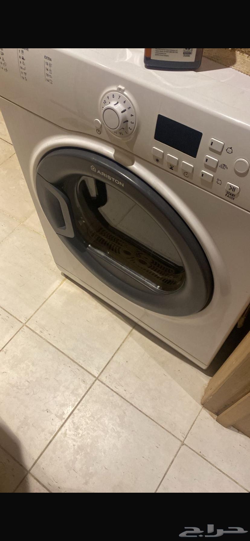 غساله أوتوماتيك و غساله عادي حوضين مع نشافه حراريه اريستون64347265410435110