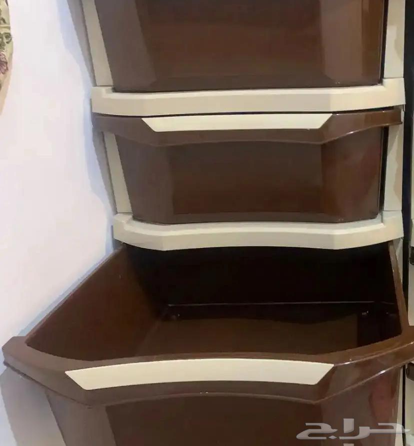 Drog coffee machine with brown drawers, black mirrors, new pure filter, artificial tree64346887176961114