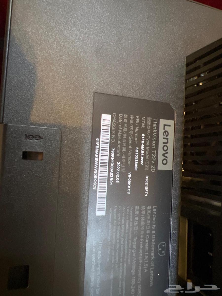 شاشة لينوفو بدون حواف مع كاميرا وسماعة64349110911363111