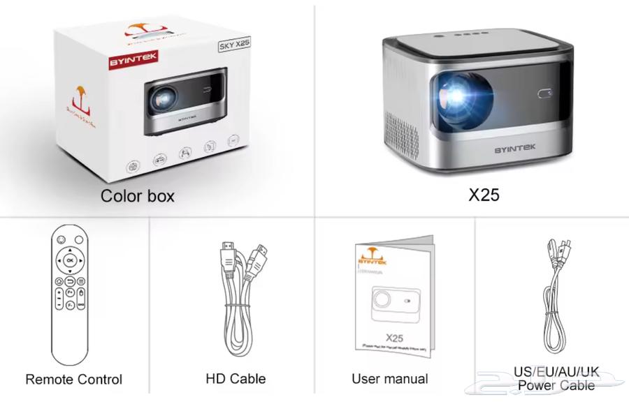 BYINTEK X25 Projector64353986706305114