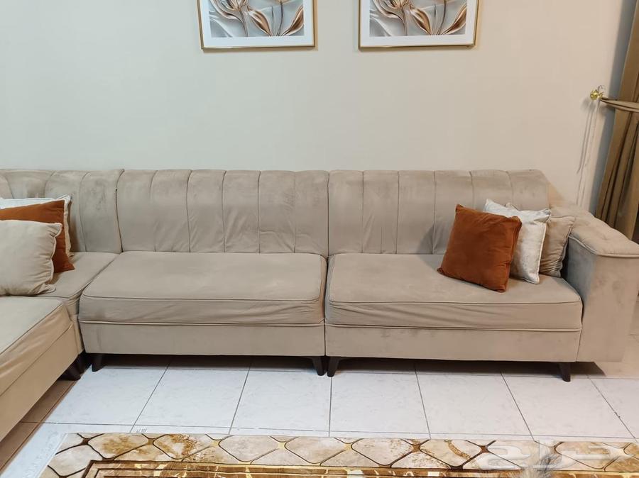L-shaped sofa 6 meters with carpet64361607699073113