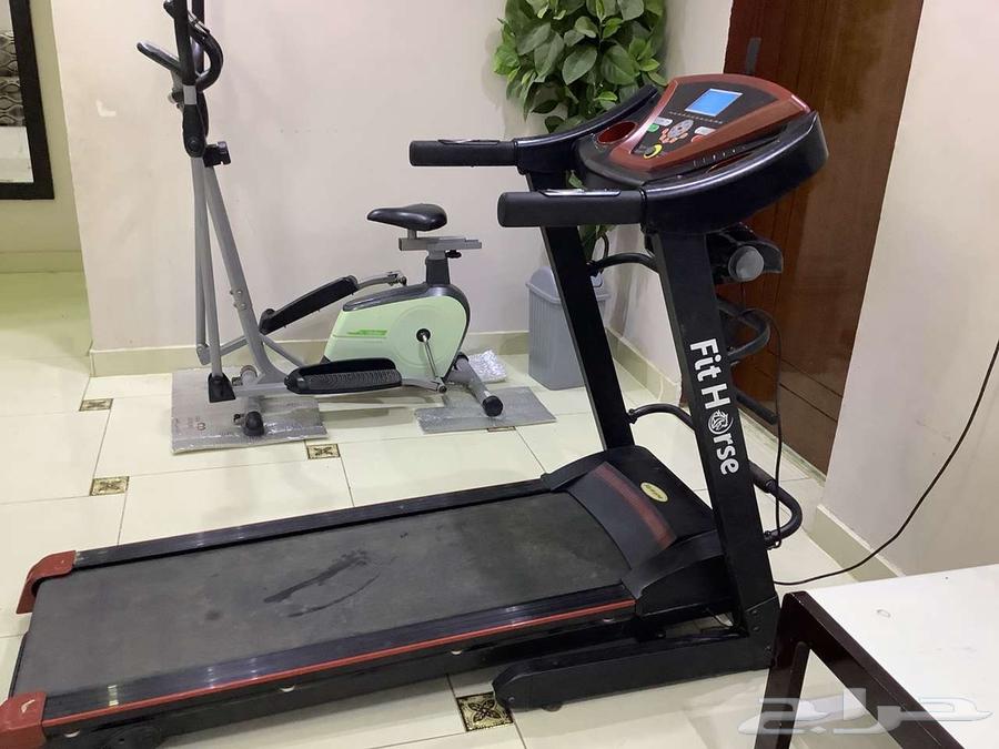 Treadmill and exercise bike in good condition with weight and resistance equipment64361937769858111