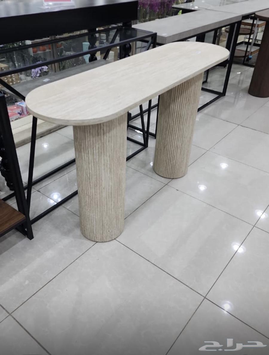 يوجد  طاولة استقبال خشب جديد64353166066307111
