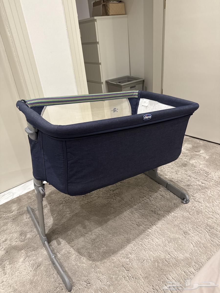 تخت بيبي نكست تو مي ماركة شيكو بحالة الوكاله القماش جينز64361106677121111