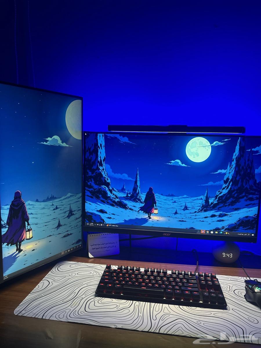 Two monitors with stand64361756185218110