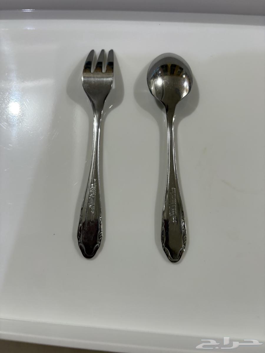 New gilded dessert spoons and forks stored for a long time ..64361756117635113