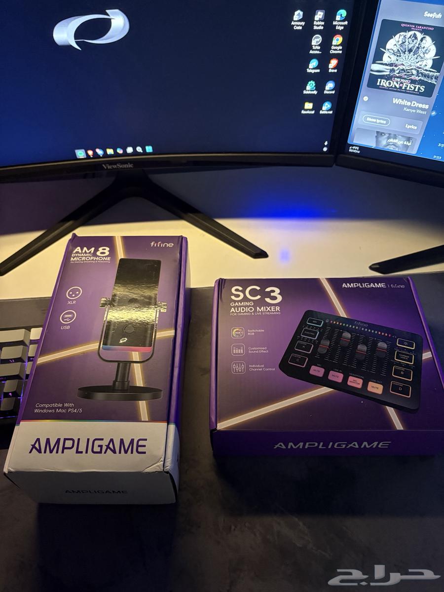 Fifine Microphone and Mixer64356267029379110