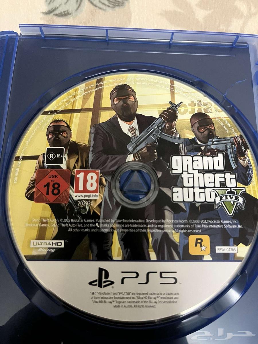 شريط قراند 5 نسخة سوني 564362333131393111