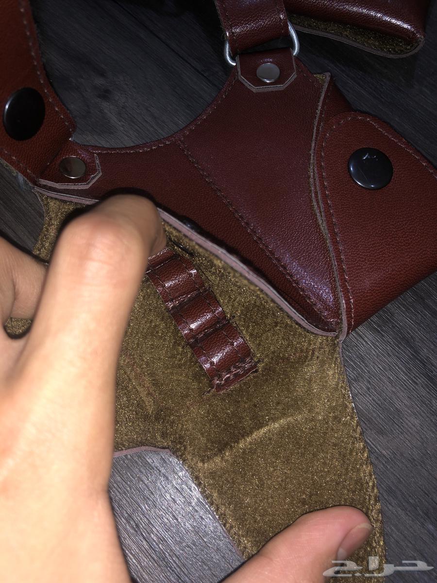 محزم جلد رصاص بني64362302675969112