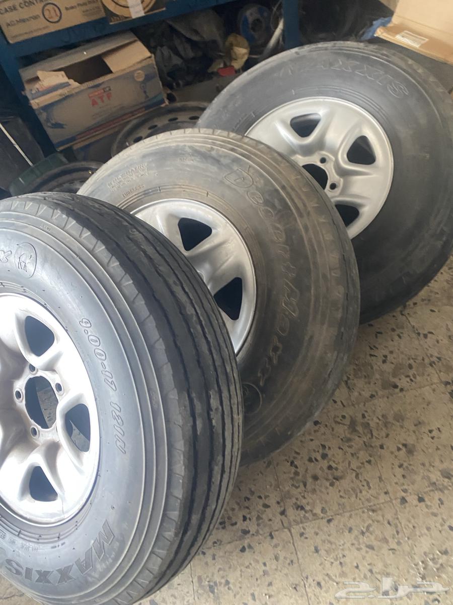 جنوط وكالة جيب 17حديد العدد خمسة وخمسة كفرات بالون 17ماكسس64497661929474110