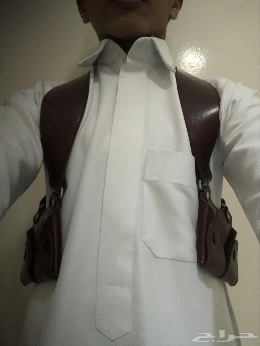 محزم جلد رصاص بني64362302675969114