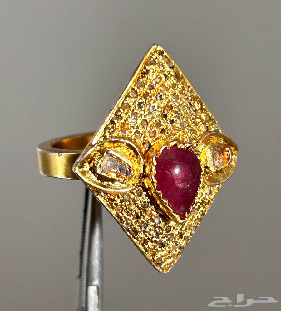 خاتم الماس وياقوت. قديم ملكي64359431709954112