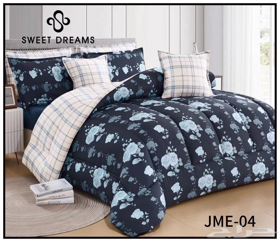 Summer double bedding set, 8 pieces for 170 SAR, immediate delivery64361682260993113