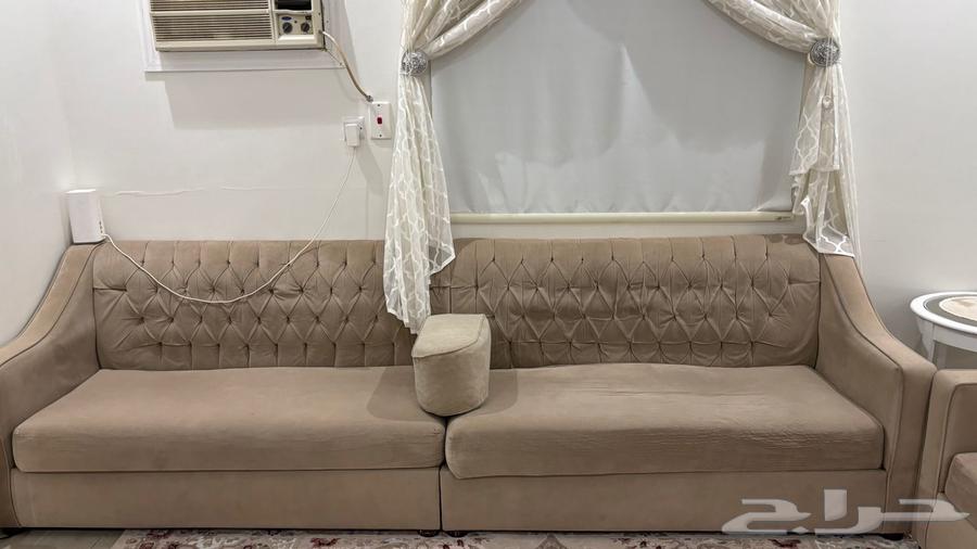 Beautiful and clean beige sofa L 8 meters with immediate delivery64361238849409110