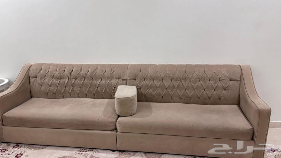 Beautiful and clean beige sofa L 8 meters with immediate delivery64361238849409111