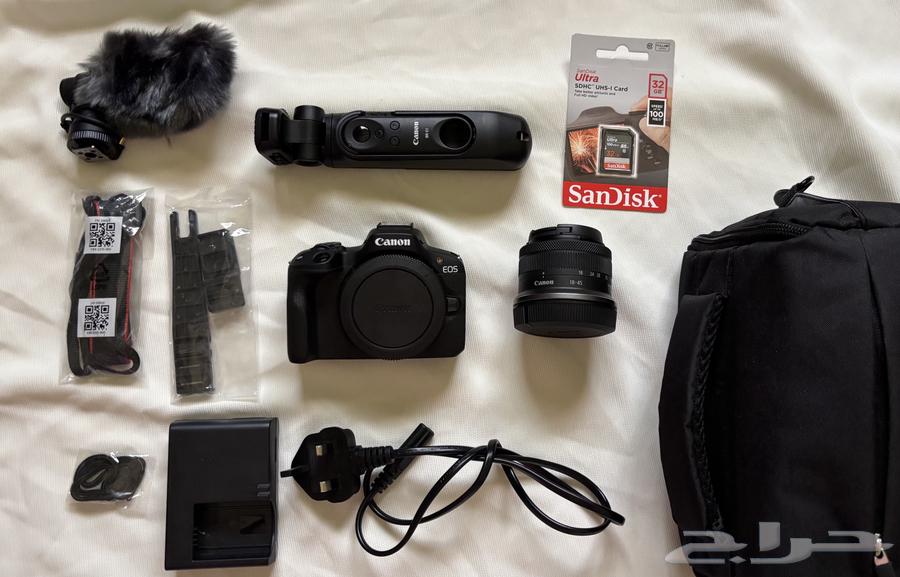 كاميرا Canon R50 - كانون آر 50 جديدة مع كامل الملحقات64356894626947110