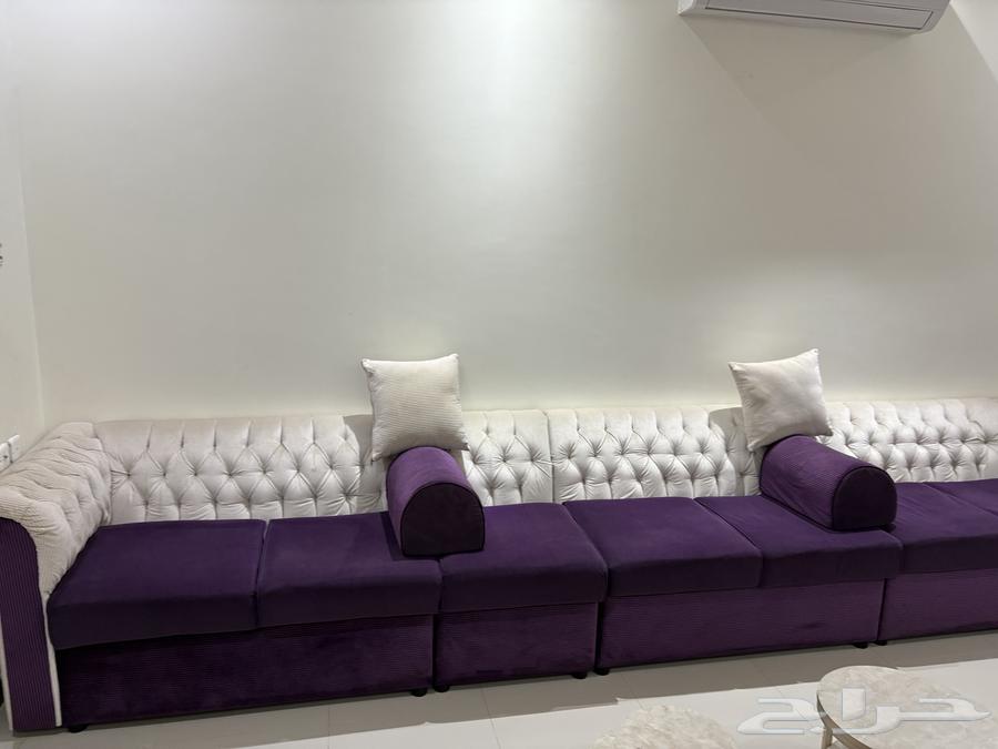 كنب نظيف للبيع 4في 5 وستاره ع السوم مع 2 كنب صاله نظيفه64356762870531111