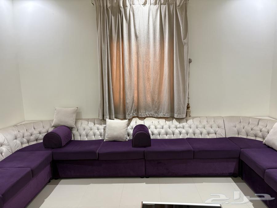 كنب نظيف للبيع 4في 5 وستاره ع السوم مع 2 كنب صاله نظيفه64356762870531112