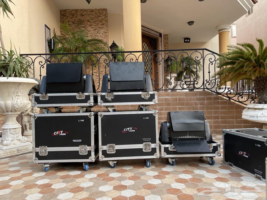 Spotlights, bulbs, lighting, lasers, city color64354267195139111