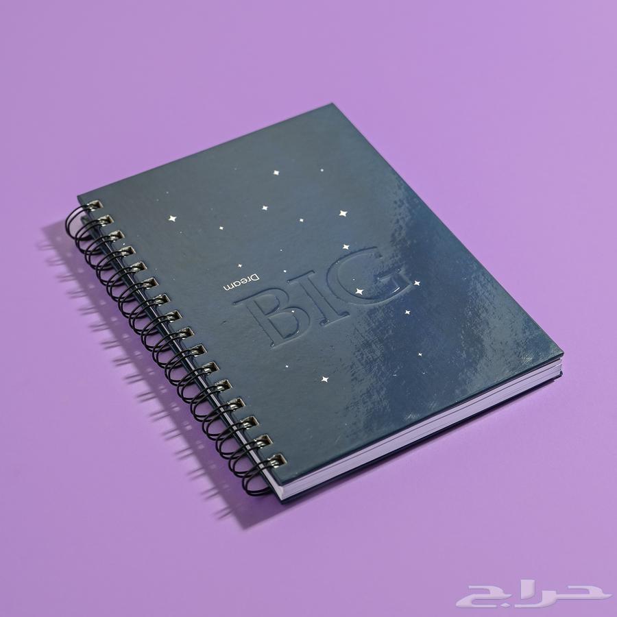 A set of wire-bound notebooks with a divider for each notebook for donation to the needy64361047889922112