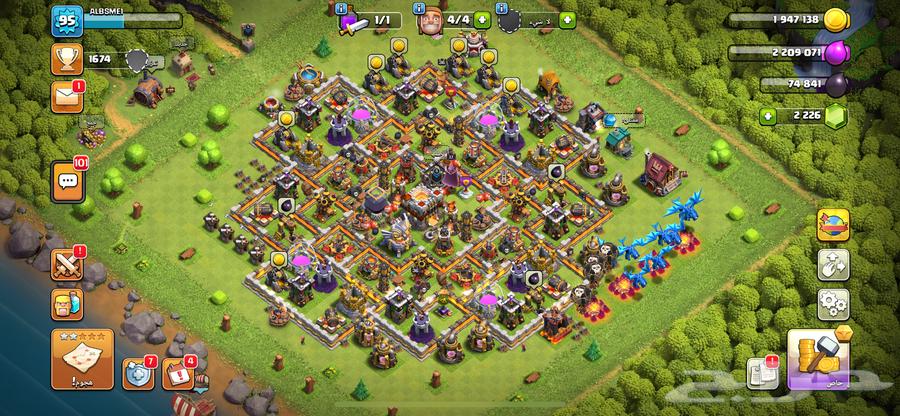 For sale Clash Castle level 11 and total level 95 with 2200 gems64360068792323110
