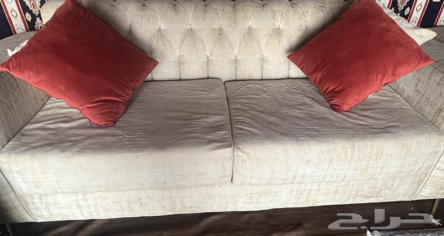 كنب فاخر ونظييف 3قطع للبيع64355377483650112