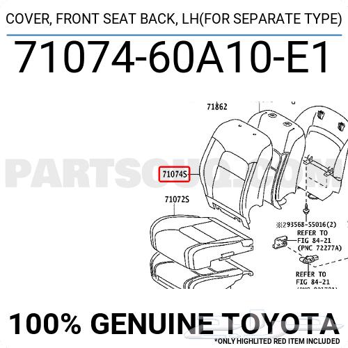 تلبيسة الظهر امامي يسار VX لاندكروزر 2008-2012 أصلي وكالة64497399828481111
