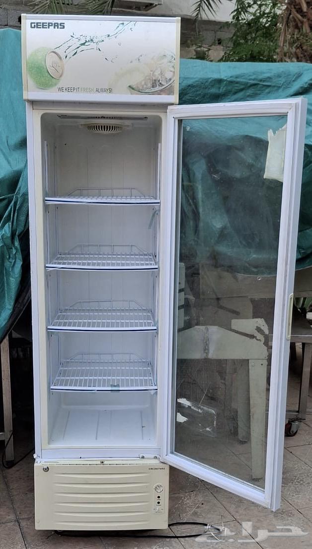 ثلاجه عرض باب شفاف شركة جيباس64358279340673110