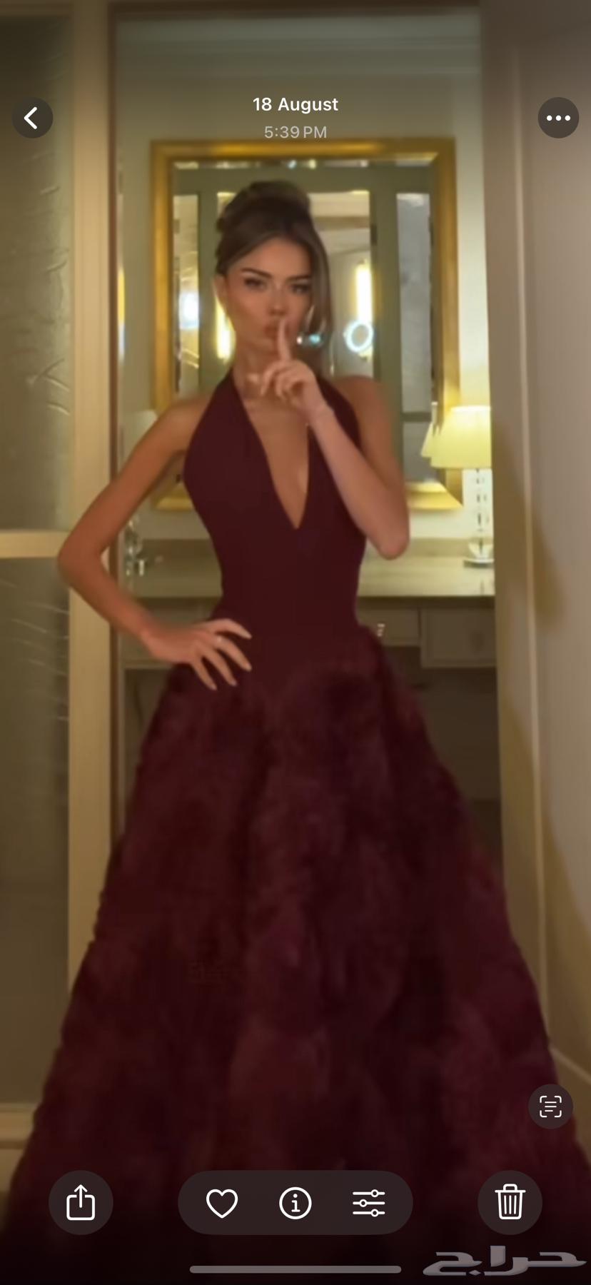 فستان شريته لعرس أختي ومعد عندي مناسبات قريبه مني فقط لبس 164359966516865111