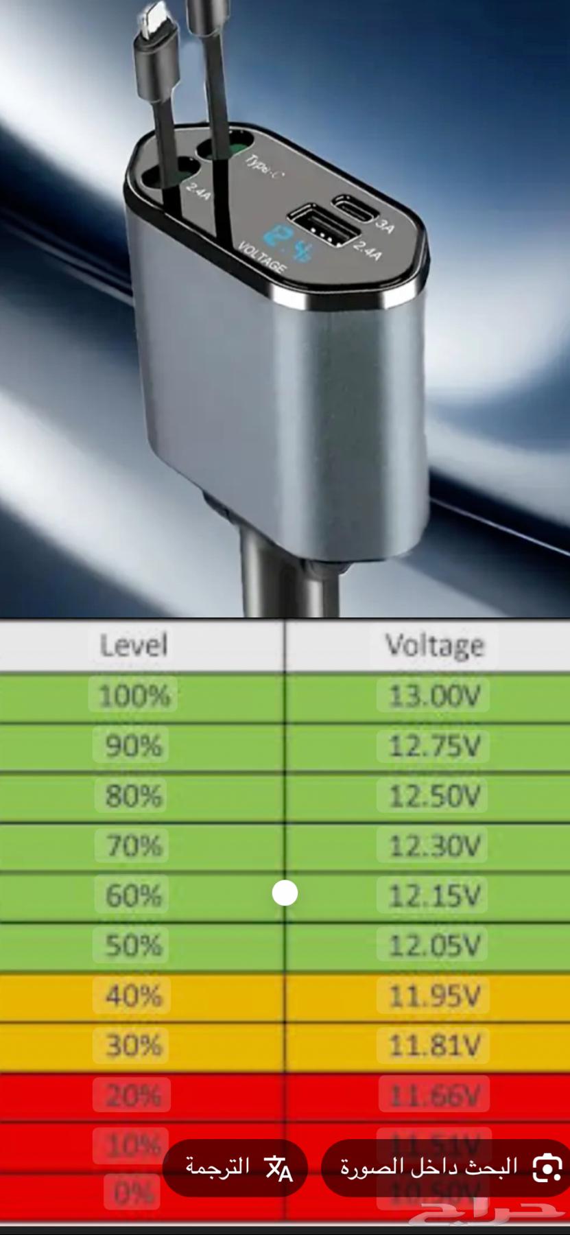 iPhone and Type-C lighter adapter with battery reader, does not spoil the appearance64352031629954110