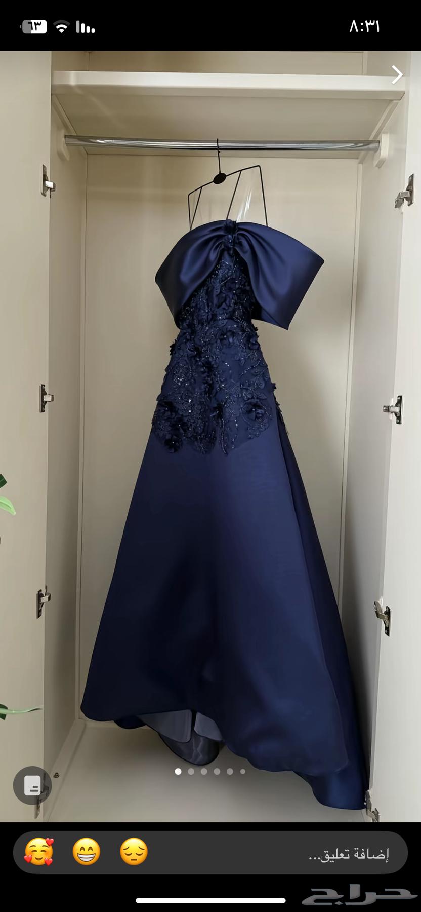 فستان سهره كحلي استعمال مره وحده64360290542850110