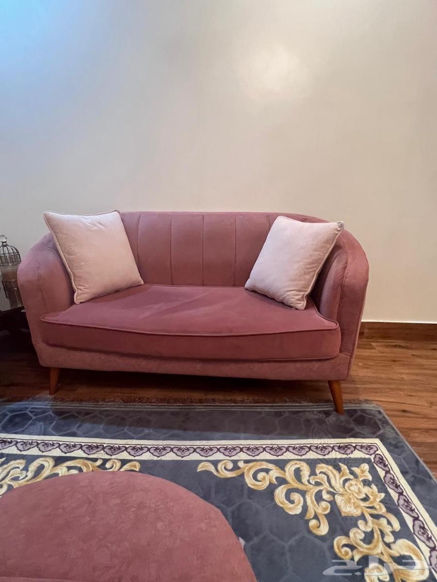 مجموعة كنبات وردية بأناقة الخشب   4 قطع64359995629314112