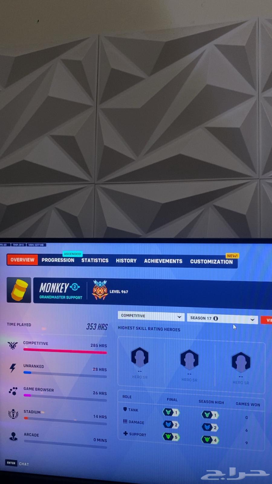 Overwatch Account64370030755457110