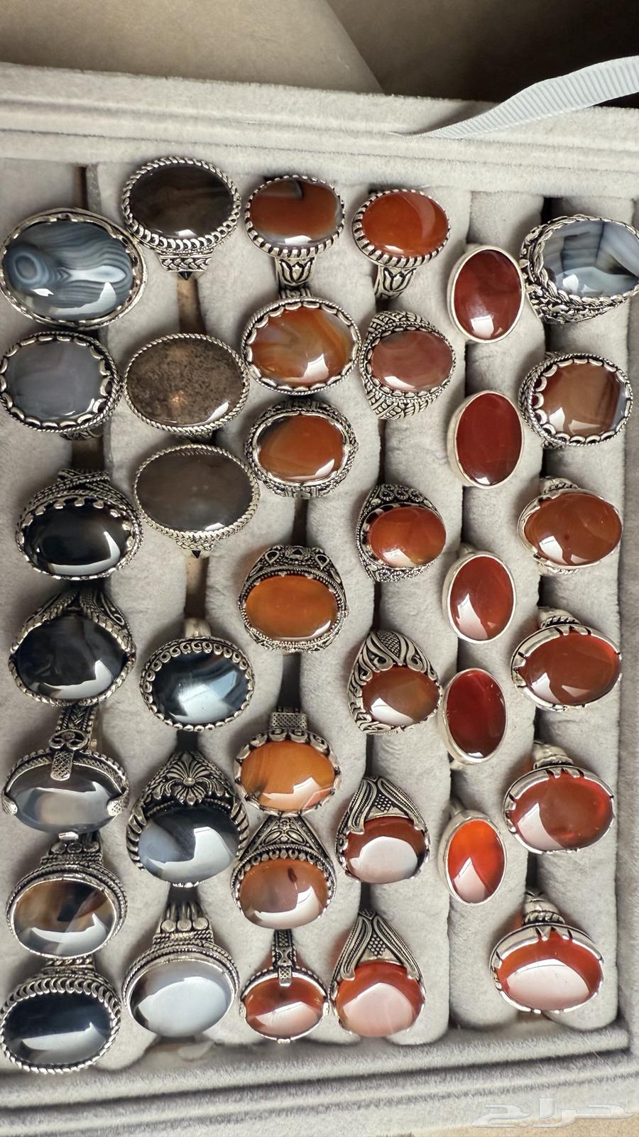 عقيق يماني وأحجار ثانية متنوع64367084931074111