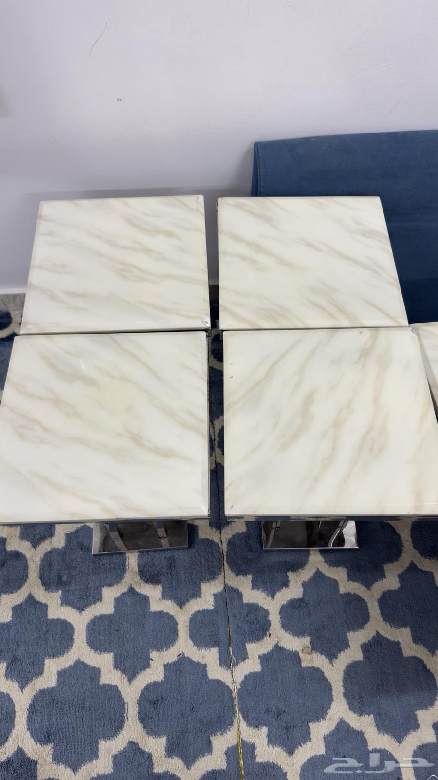 Tables and beds with bedding64369396599810110