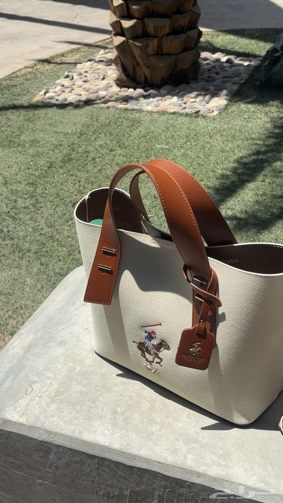 شنطه بحزام قابل للفصل وتطريز شعار من بيفرلي هيلز بولو كلوب64371584808323111