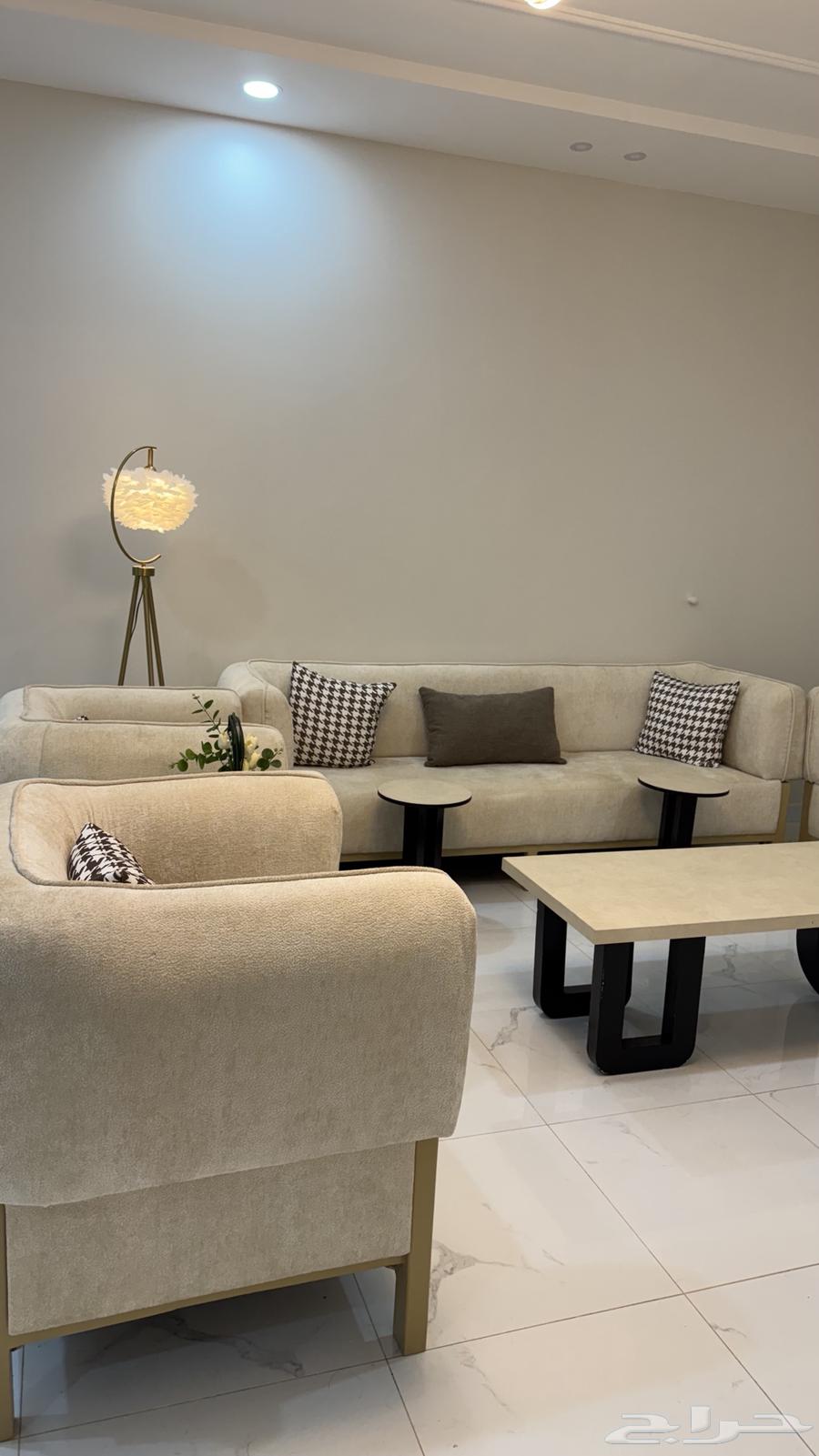 كنب صاله جديد غير مستخدم مع الابجوره والطاولات64374009517187113