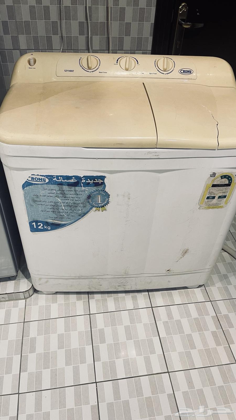 غسالة ملابس حوضين 12 كيلو   مكنسة كهربائيه64373757129603110