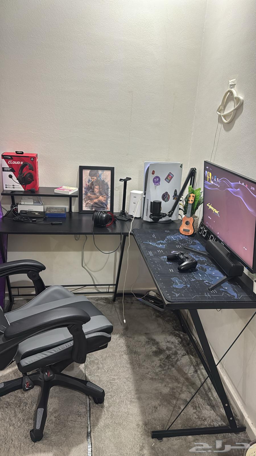 طاولة قيمنق حرف L64375798383490111