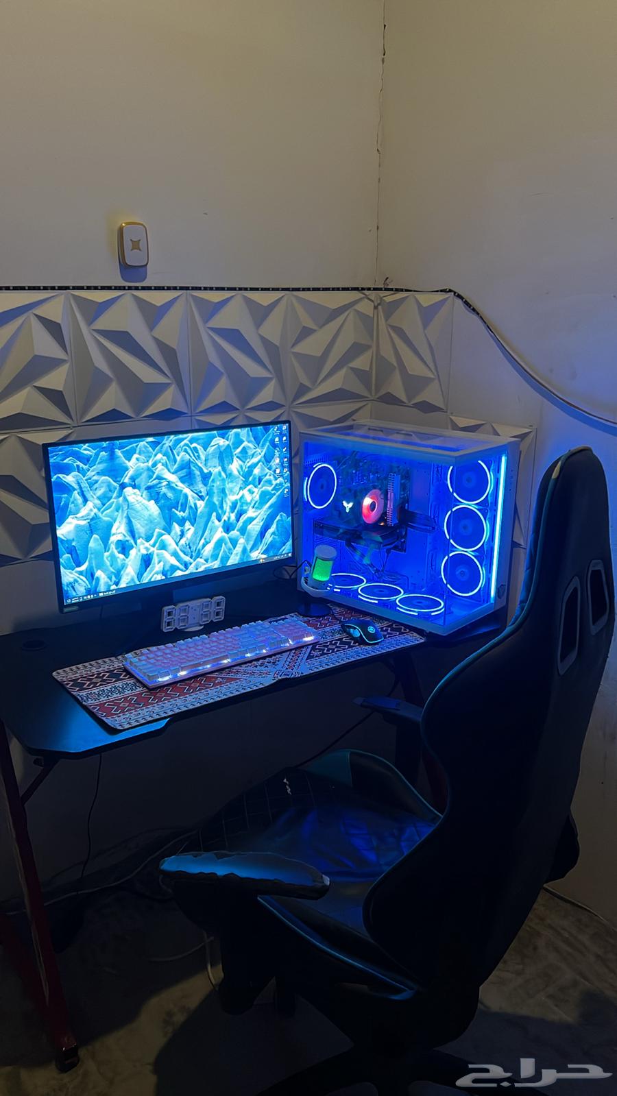 بي سي للبيع كامل مع كرسي و طوله و موس و كيبور الموصفات بصور64366717538946112